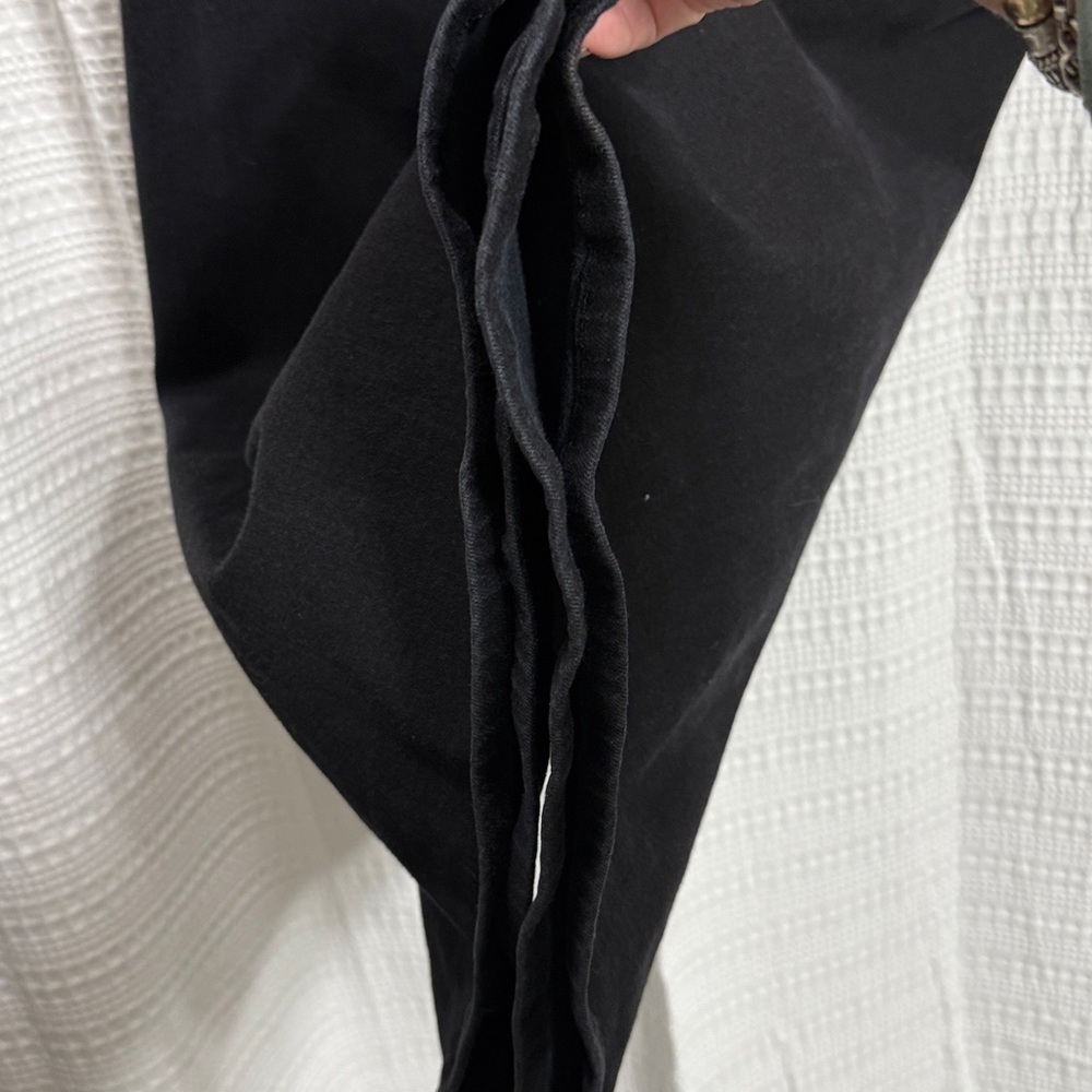 Frame The Jetset Wide Leg Sheen Noir Black SZ 2/ 30"-34" stretch pull on comfy - Picture 6 of 10